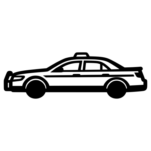 Patrol Car Silhouette - Vector Graphics - Digital File Digital My Custom Designs PDF