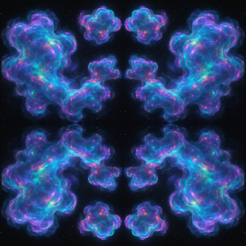 Space and Cosmic - Holographic Dark Matter Clouds - Pattern - Digital File Digital My Custom Designs PDF