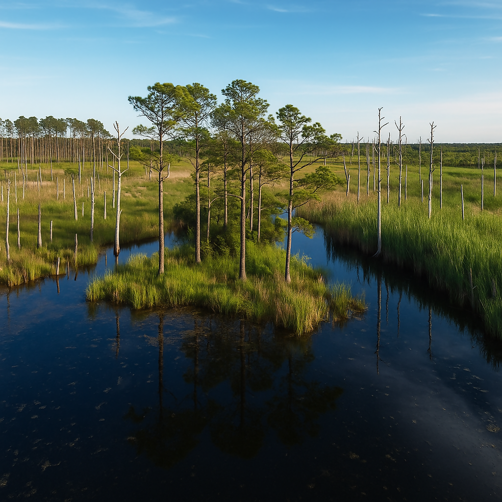 Blackwater National Wildlife Refuge - Maryland United States - Rendered - Digital File Digital My Custom Designs PDF