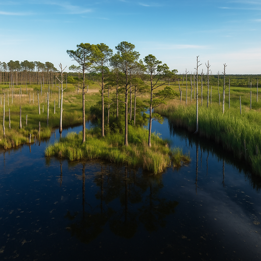 Blackwater National Wildlife Refuge - Maryland United States - Rendered - Digital File Digital My Custom Designs PDF