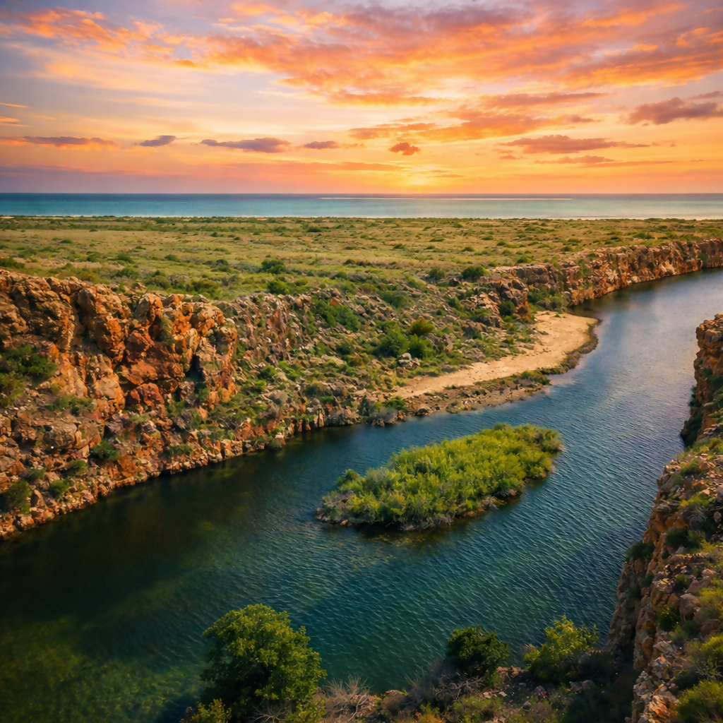 Yardie Creek Gorge - Cape Range National Park - Western Australia - Australia - Rendered - Digital File Digital My Custom Designs PDF