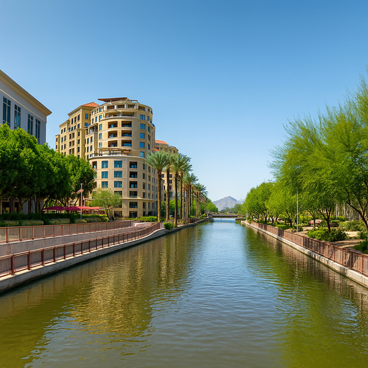Scottsdale Waterfront - Scottsdale Old Town - Arizona United States - Rendered - Digital File Digital My Custom Designs PDF
