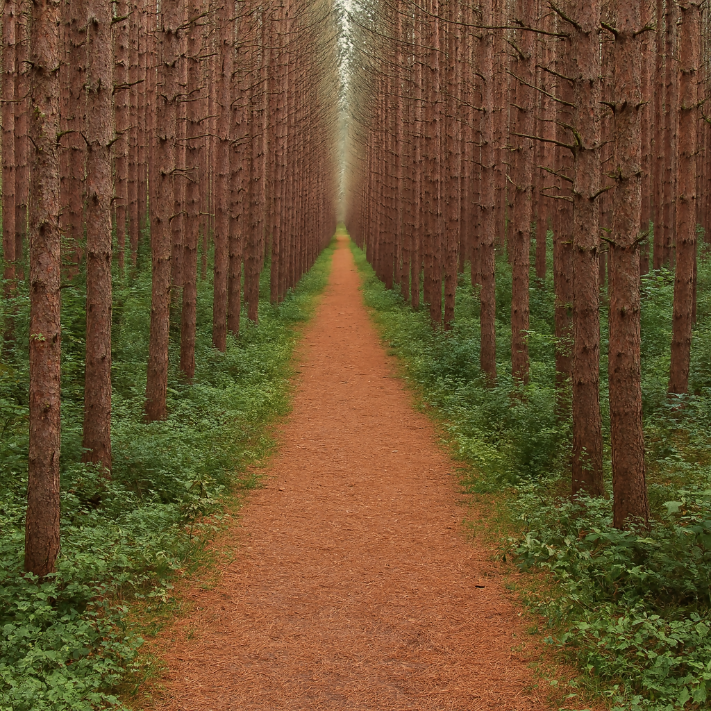 Scuppernong Trail - Kettle Moraine State Forest - Wisconsin United States - Rendered - Digital File Digital My Custom Designs PDF