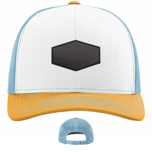 Classic Ball Cap with Customized Hexagon Patch