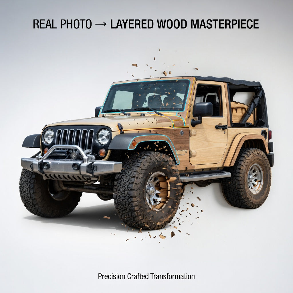 Custom Layered Line Design Conversion - Upload Your Own Image Service My Custom Designs