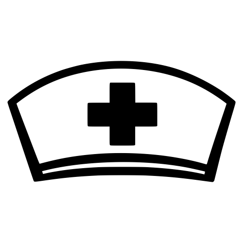 Nurse Cap with Cross - Vector Graphics - Digital File Digital My Custom Designs PDF