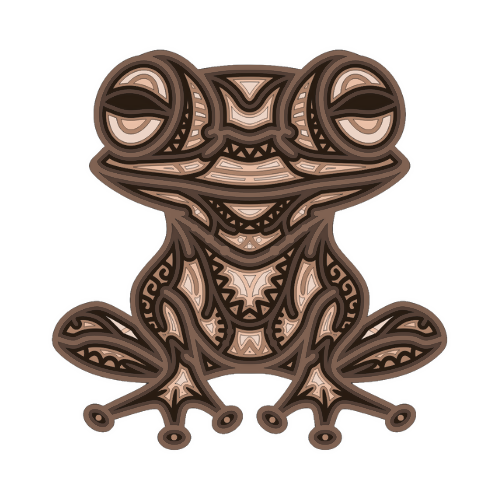 Tree Frog - Layered Line Designs - Digital File Digital My Custom Designs ZIP File