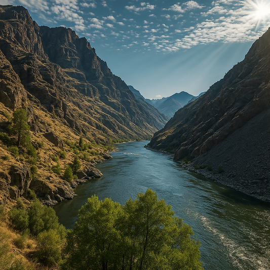 Hells Canyon - Hells Canyon National Recreation Area - Idaho United States - Rendered - Digital file Digital My Custom Designs PDF