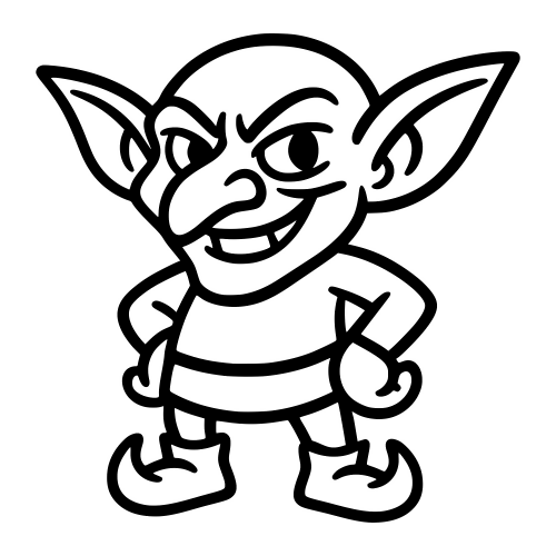 Cartoon Goblin - Digital File - XCS Friendly Digital My Custom Designs PDF