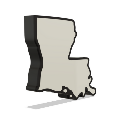 Louisiana Wall Lightbox - United States - 3D Print File - Digital File Digital My Custom Designs