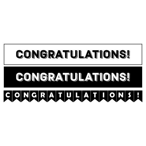 Congratulations Sign - Digital File - XCS Friendly Digital My Custom Designs PDF