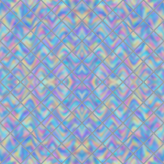 Geometric Abstract - Diamond Lattice with Holographic Glass Pattern - Digital File Digital My Custom Designs PDF