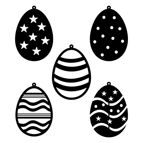 Bundle Easter Egg Design for Necklace - Digital File - XCS Friendly Digital My Custom Designs PDF