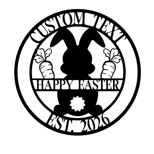 Easter Bunny Carrot 2 - Wall Home Decor - Digital File Digital My Custom Designs ZIP File