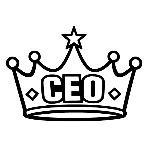 CEO Crown Outline - Vector Graphics - Digital File Digital My Custom Designs PDF