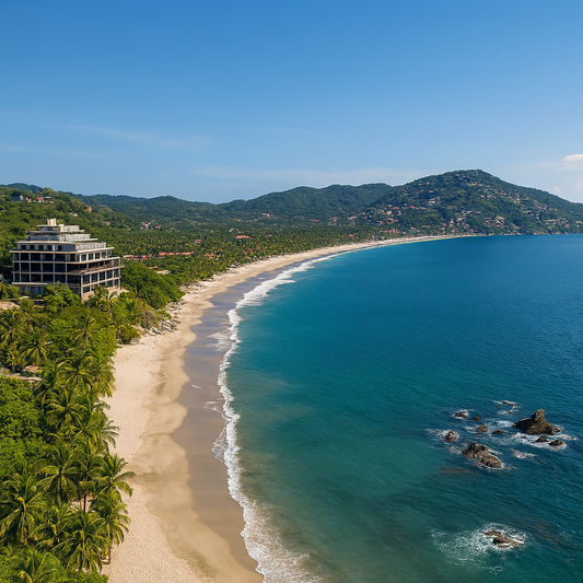 La Ropa Beach (Playa La Ropa) - Guerrero Mexico - Rendered - Digital File Digital My Custom Designs PDF