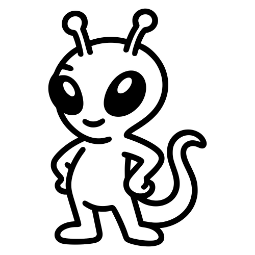 Sidekick Pet Alien - Digital File - XCS Friendly Digital My Custom Designs PDF