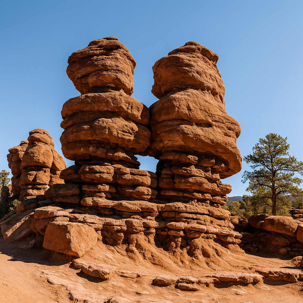 Siamese Twins - Garden of the Gods - Colorado United States - Rendered - Digital File Digital My Custom Designs PDF