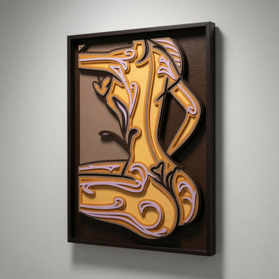 Layered Line Design - Framed Wall Art - Artistic Female Frame - Digital File Digital My Custom Designs ZIP File