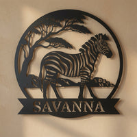 Zebra Custom Text - Wall / Home Decor - Digital File - ZIP File - Digital