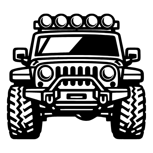 Off-road Jeep Sketch - Vector Graphics - Digital File Digital My Custom Designs PDF
