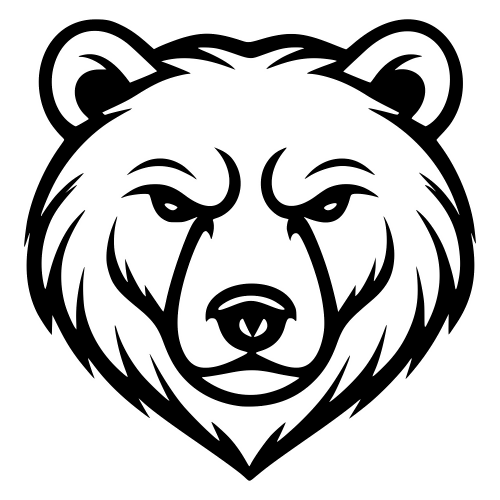 Bear Face - Digital File - XCS Friendly Digital My Custom Designs PDF