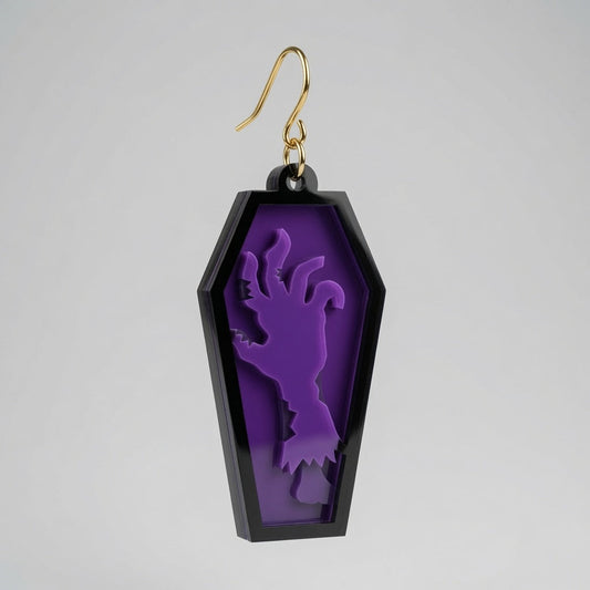 Zombie Hand Layered Design - Keychain / Earring - Digital File - SVG - Digital