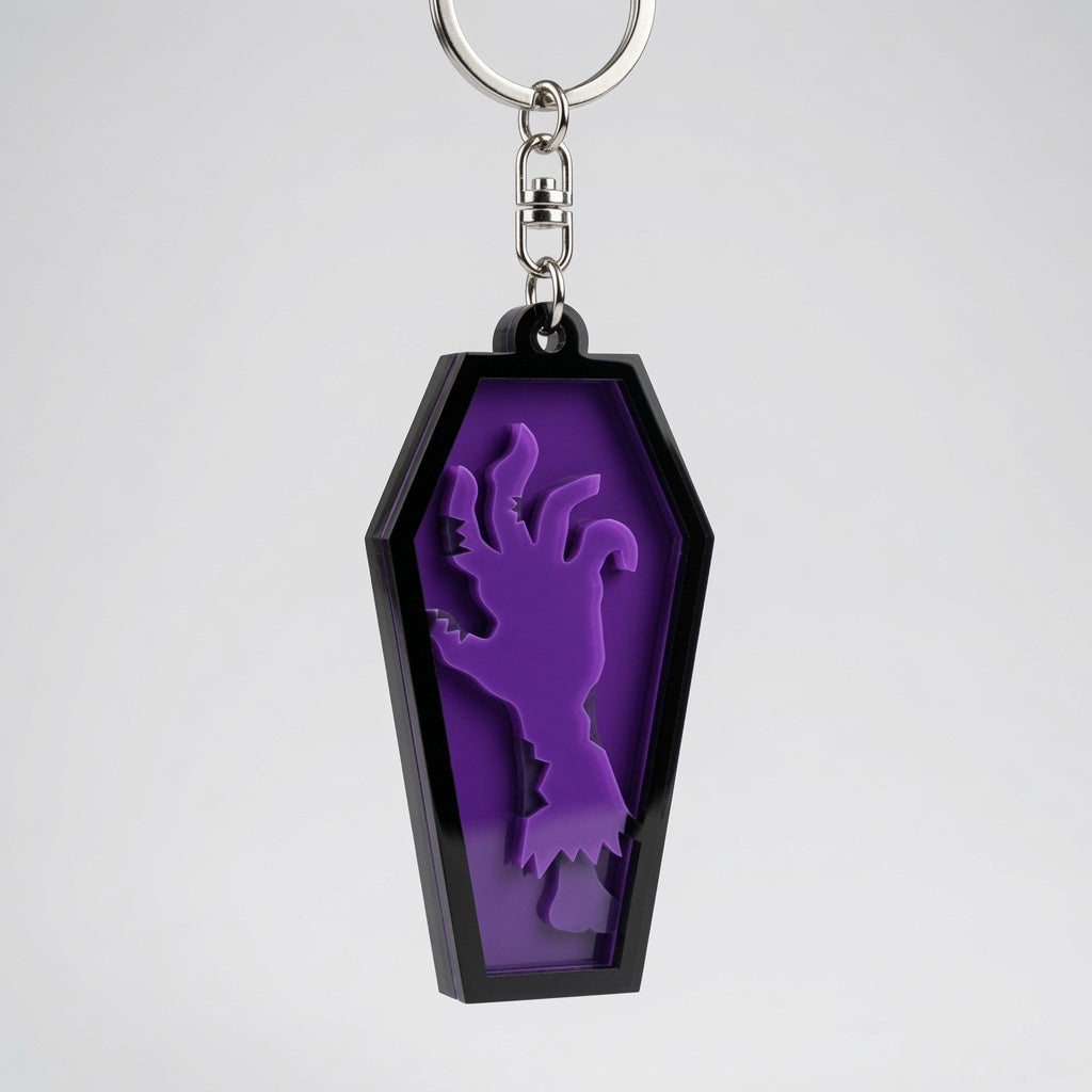 Zombie Hand Layered Design - Keychain / Earring - Digital File - SVG - Digital