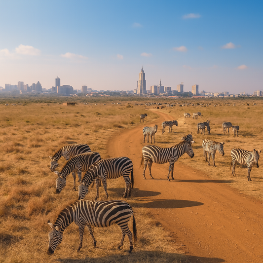 Nairobi National Park - Nairobi Kenya - Africa - Rendered - Digital File Digital My Custom Designs PDF