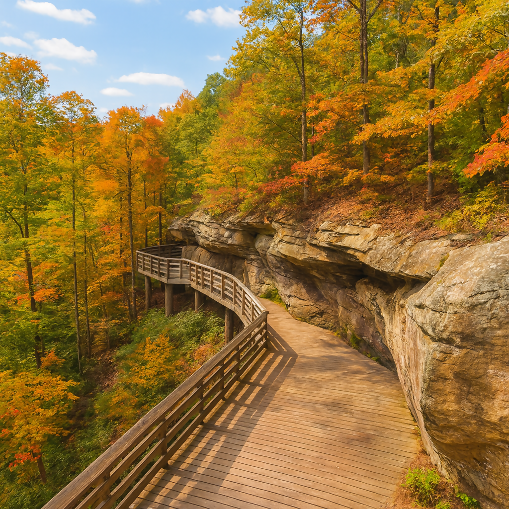 Brandywine Falls Boardwalk - Cuyahoga Valley National Park - Ohio United States - Rendered - Digital File Digital My Custom Designs PDF
